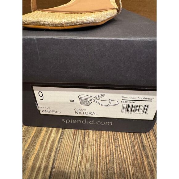 Splendid Kharis Sandal Natural low stacked wrapped heal, Size 9 - Picture 2 of 3